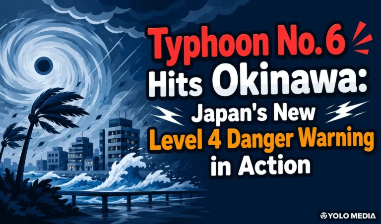 Typhoon No. 6 Approaching Okinawa (June 2026): June 1–2 in Storm Zone, Japan’s New ‘Level 4 Danger Warning’ Gets Its First Real Test