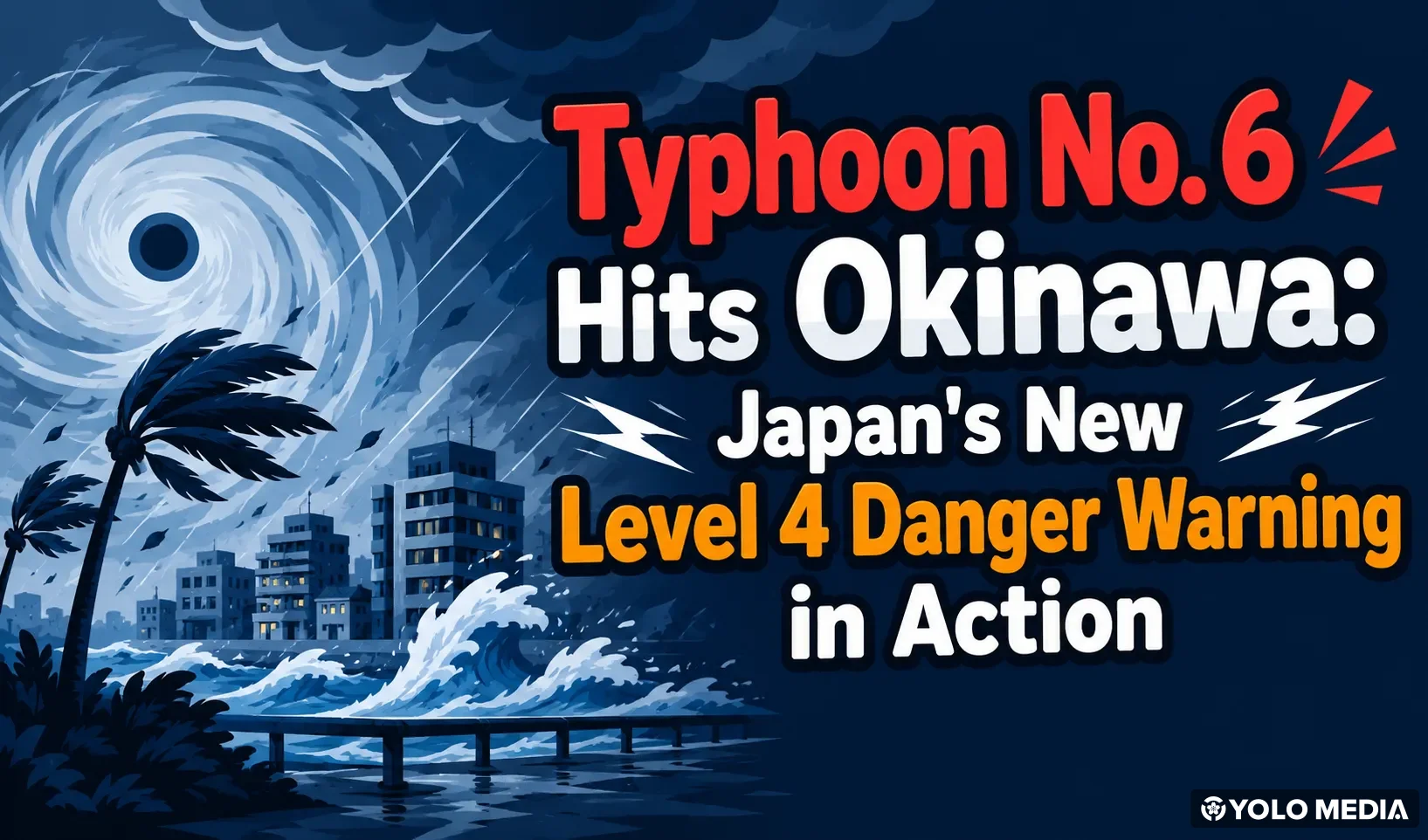 Typhoon No. 6 Approaching Okinawa (June 2026): June 1–2 in Storm Zone, Japan’s New ‘Level 4 Danger Warning’ Gets Its First Real Test