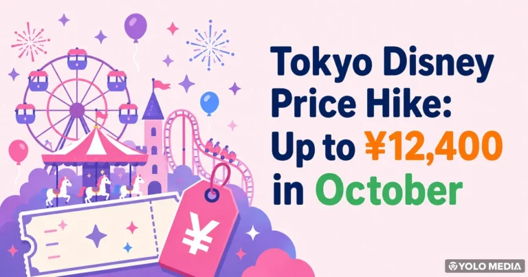 Tokyo Disney’s First Hike in 3 Years: Up to ¥12,400 from October 2026